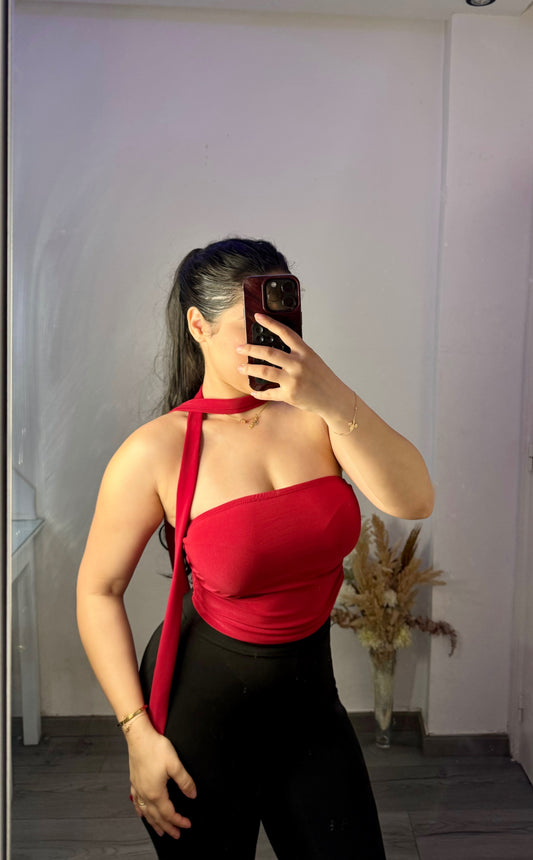 Top bandeau noué